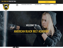 Tablet Screenshot of americanblackbelt.com